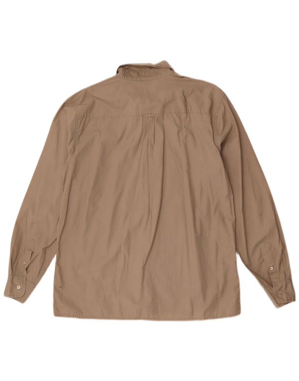 Camisa Lee Hombre XL Algodón Beige