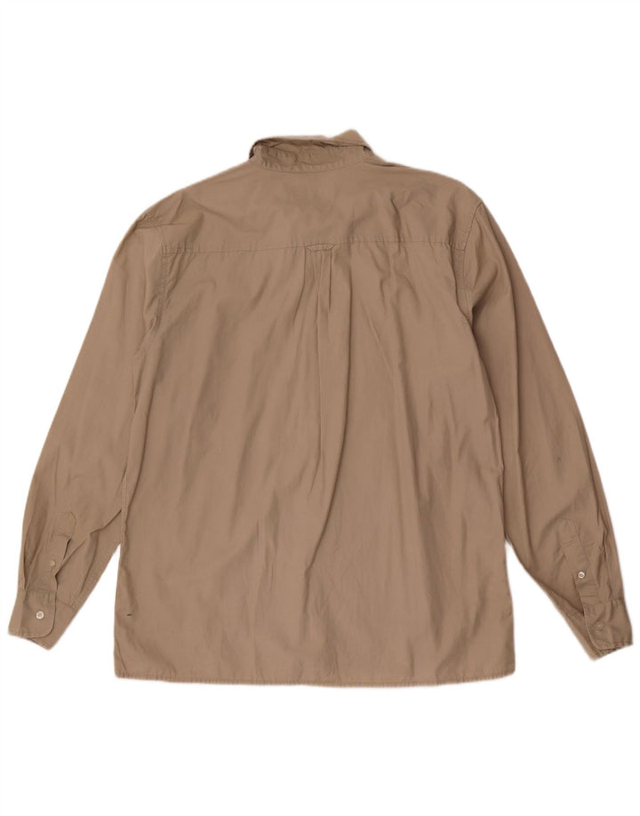 Camisa Lee Hombre XL Algodón Beige