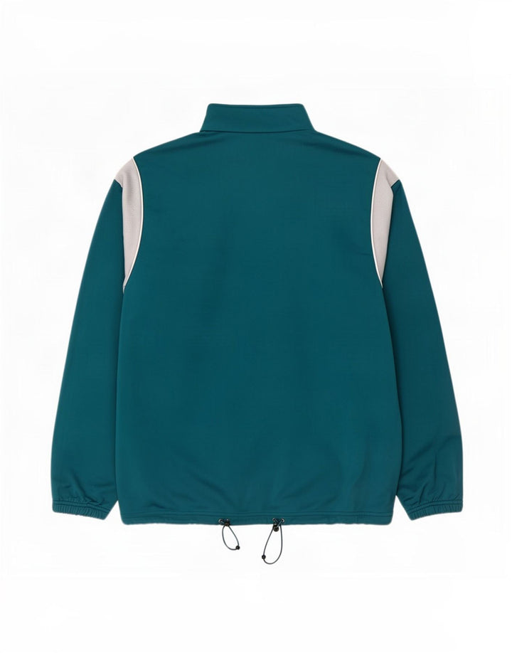 Fila Mens Chándal Top Chaqueta 2XL Turquesa Colorblock Poliéster