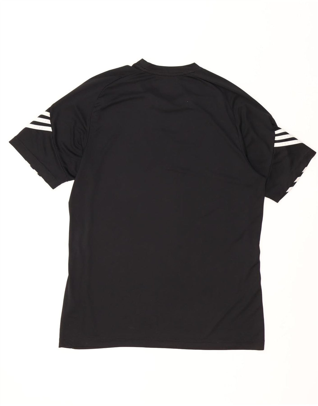 Adidas Mens Climalite Graphic Camiseta Top Grande Negro Poliéster