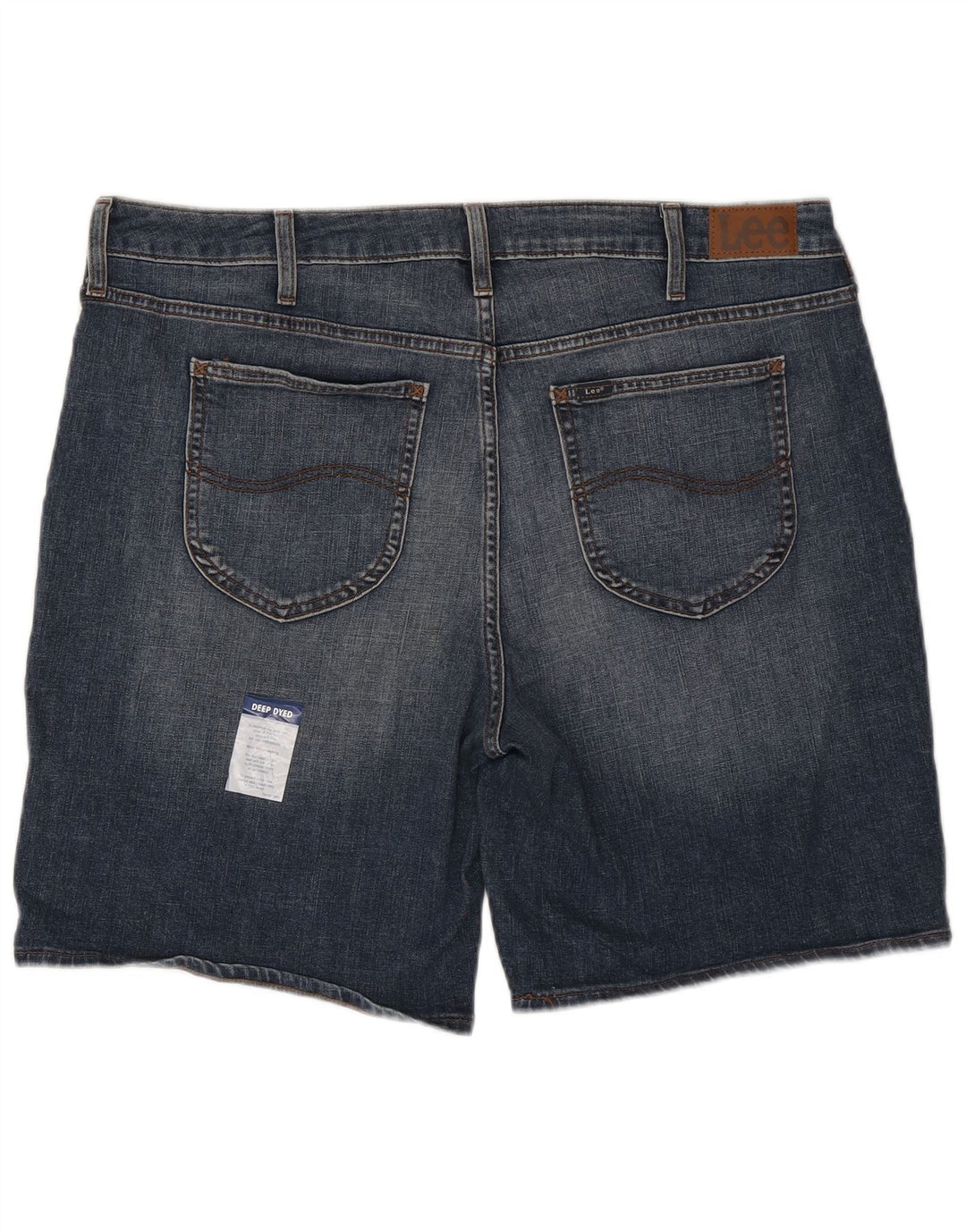 LEE Bermudas de talle medio para mujer, ajuste regular, US 22 3XL W44 Algodón azul