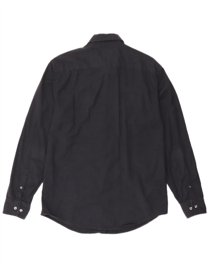 Camisa Penguin Hombre Mediana Algodón Negro
