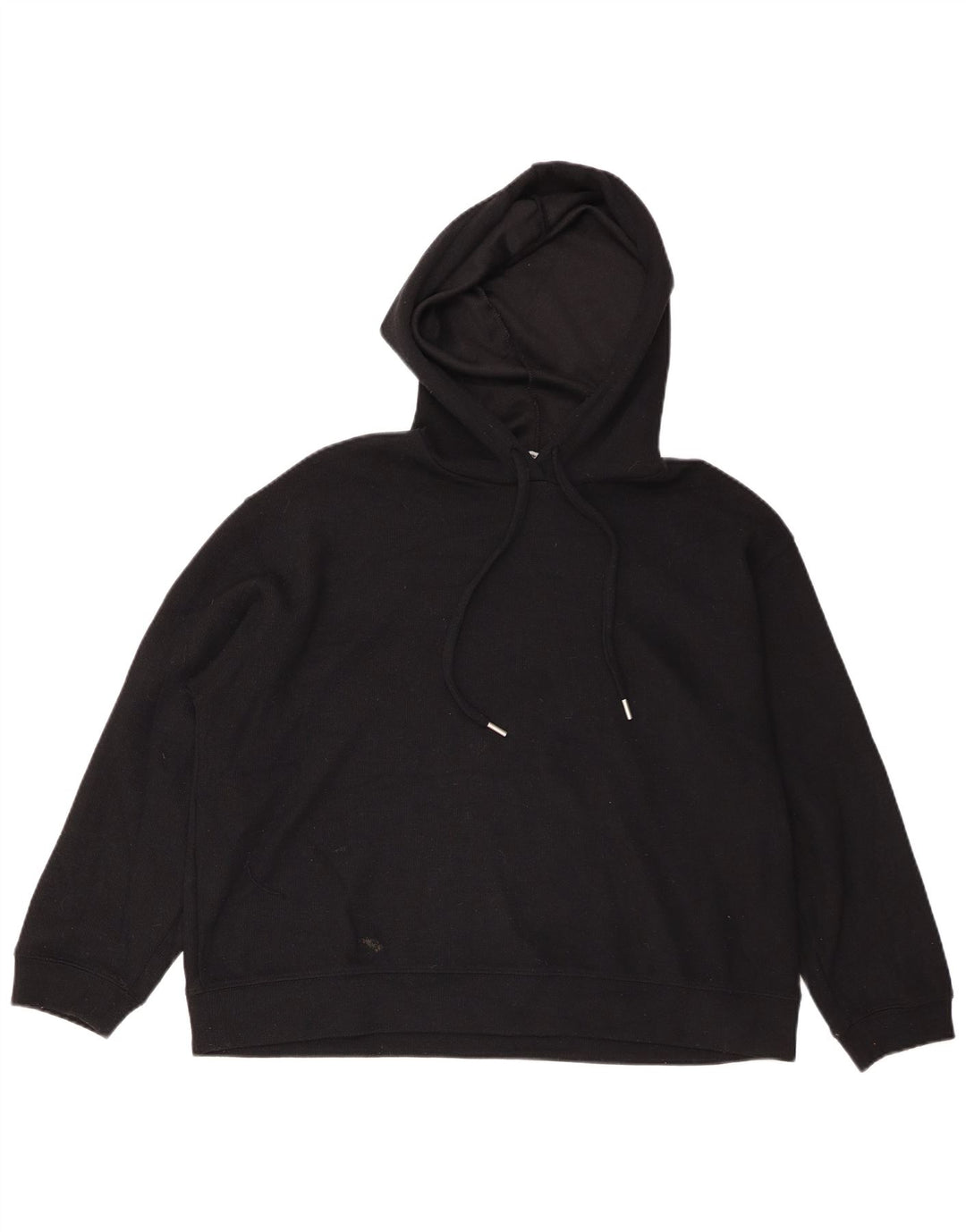 Zara Jersey con capucha extragrande para mujer UK 44 Mediano Poliéster negro