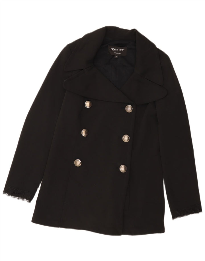 Denny Rose Chaquetón para mujer UK 10 Small Poliéster negro