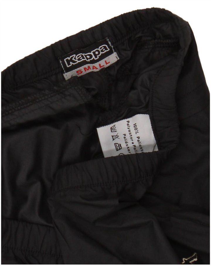 Kappa Pantalones Capri para Mujer UK 10 Small Poliéster Negro