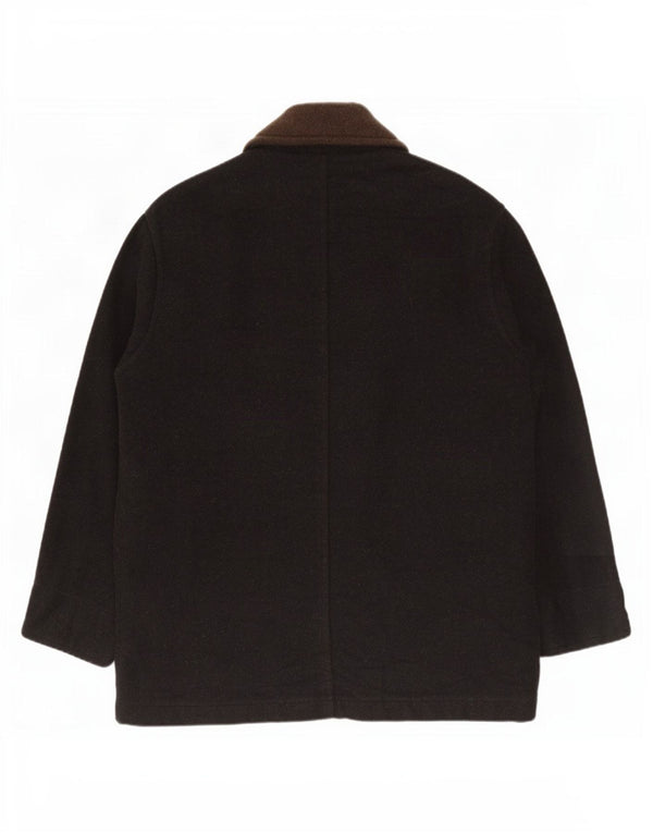 Abrigo Lemon para hombre UK 42 XL Lana negra