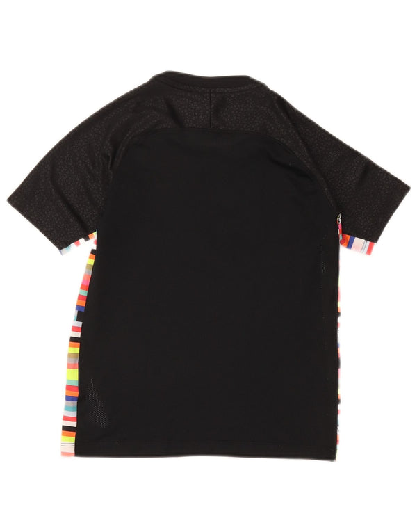 Nike Camiseta gráfica para niños 8-9 años Small Negro Rayas Poliéster
