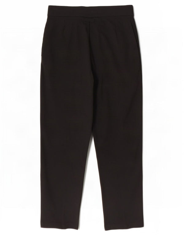 Marks & Spencer Pantalones Casuales Rectos para Mujer UK 12 Medium W30 L28 Negro
