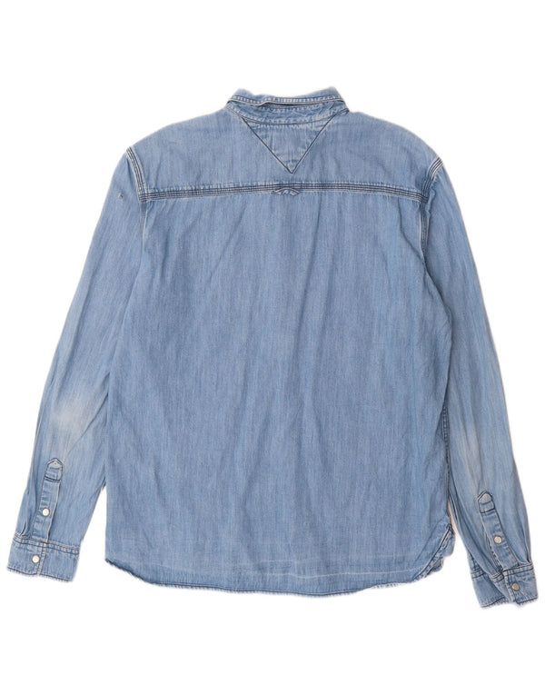 Camisa vaquera Tommy Hilfiger para hombre Algodón azul grande