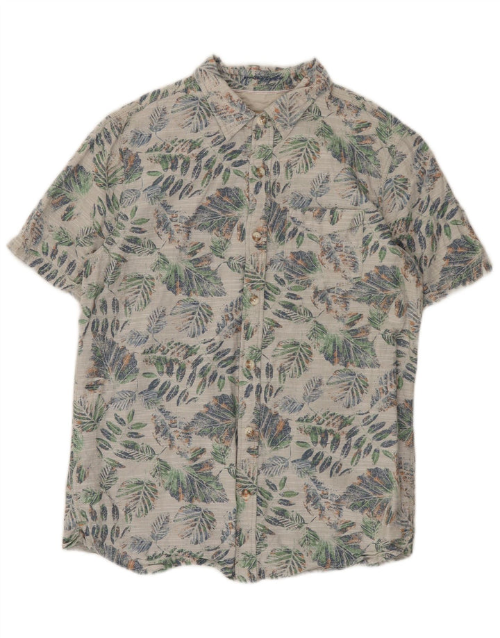 Camisa de manga corta para hombre Fat Face Small de algodón con estampado floral multicolor