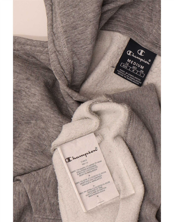 Champion Sudadera Con Capucha Y Cremallera Para Hombre Algodón Gris Medio