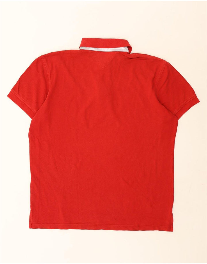 Polo Tommy Hilfiger para hombre de algodón rojo grande