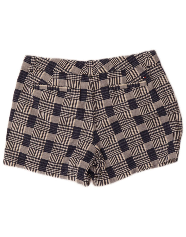 Tommy Hilfiger Pantalones cortos chinos para mujer US 10 Large W32 Azul marino Cuadros Algodón