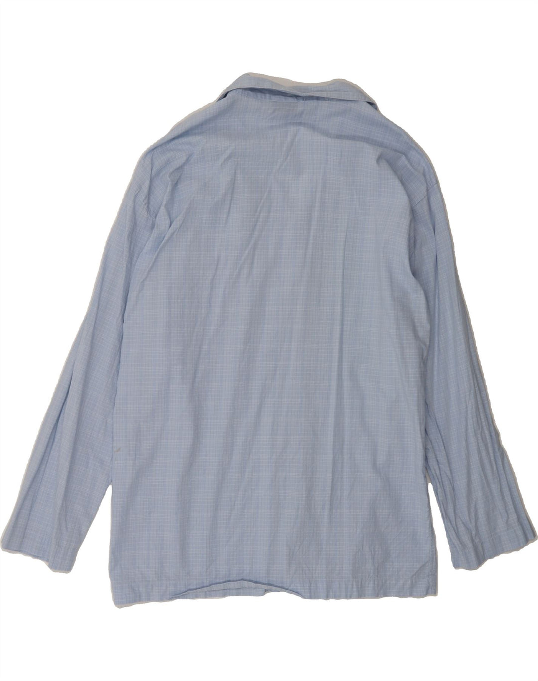 FILA Mens Shirt Large Blue Check Vintage Fila and Second-Hand Fila from Messina Hembry 