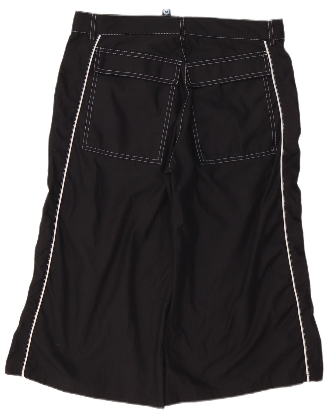 FISHBONE Bermudas para hombre Medium W30 Poliéster negro
