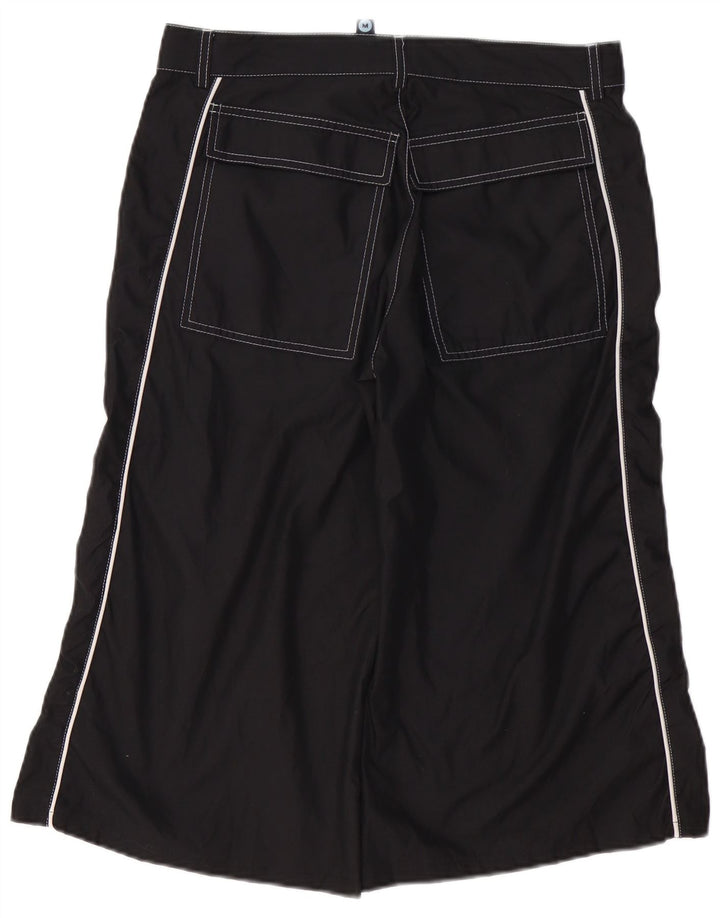 FISHBONE Bermudas para hombre Medium W30 Poliéster negro