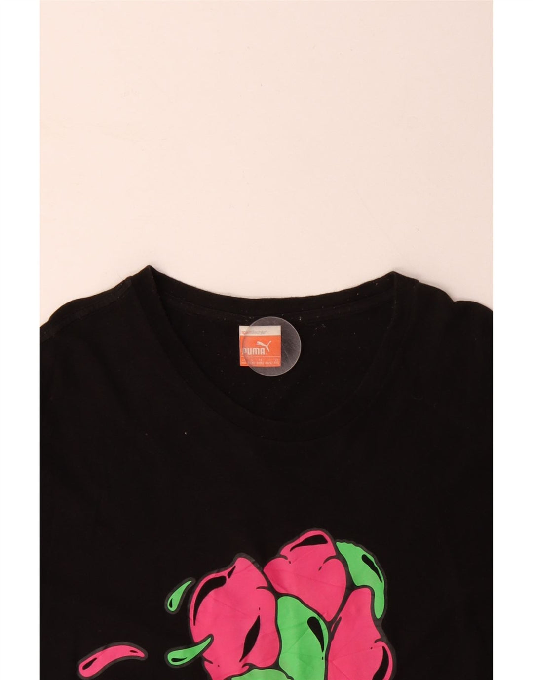 PUMA Camiseta gráfica para hombre Top 2XL Algodón negro