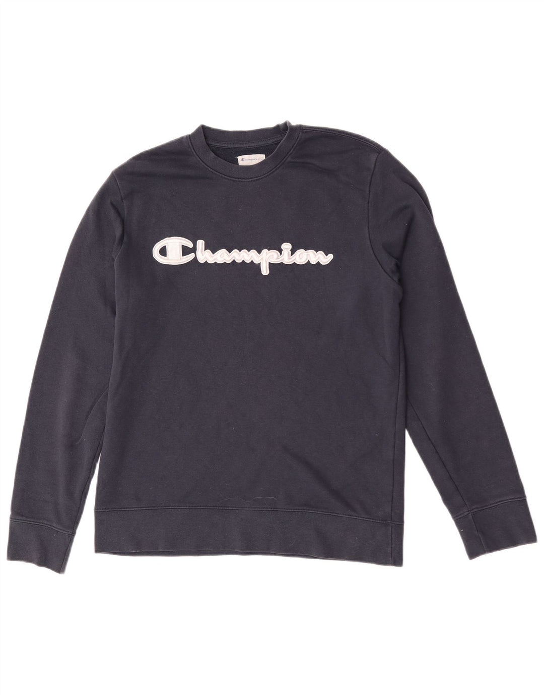 Champion Sudadera Con Estampado Gráfico Jumper Medium Azul Marino Algodón