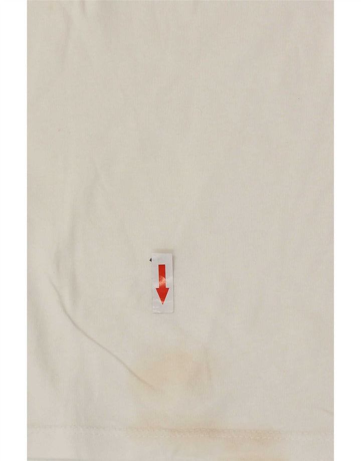 Tommy Hilfiger Camiseta gráfica para hombre Top Medium White