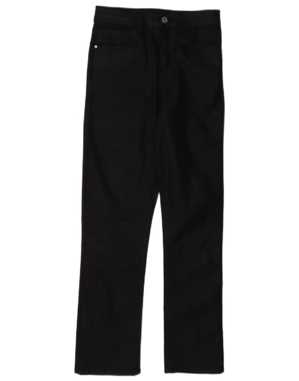 Zara Pantalones Casuales Rectos De Cintura Alta Para Mujer EU 34 2XS W24 L26 Negro