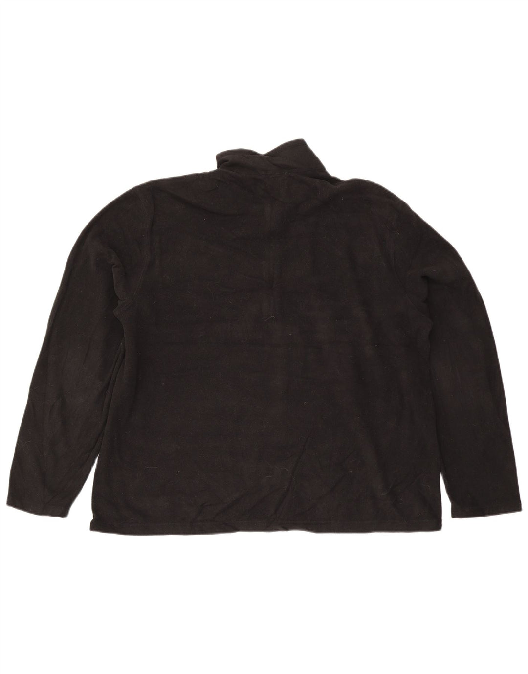 Eddie Bauer Jersey de forro polar con cuello y cremallera para hombre XL Poliéster negro