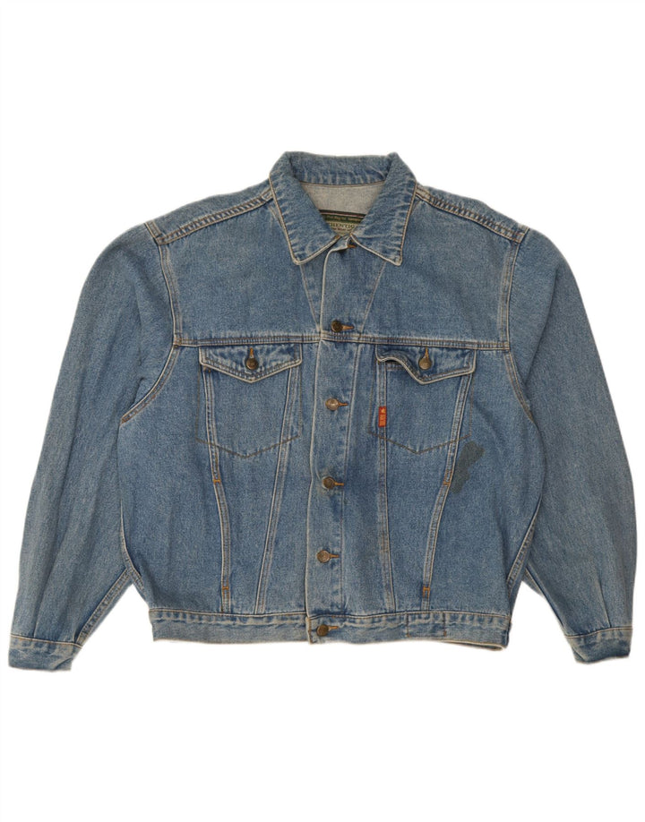 Chaqueta vaquera vintage para hombre IT 52/54 Algodón azul grande