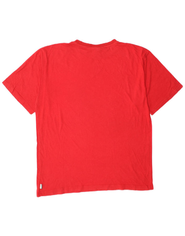 Reebok Camiseta gráfica para hombre Top XL Rojo