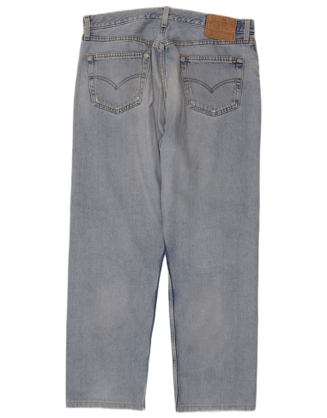 Levi's Jeans rectos desgastados 501 para hombre W36 L28 Algodón azul