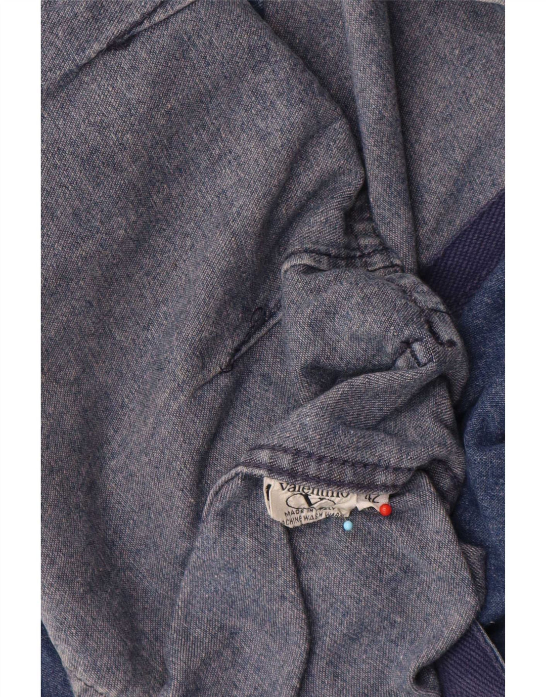 Valentino Chaqueta Blazer De Mezclilla De Corte Holgado Con 2 Botones Para Mujer IT 42 Azul Medio