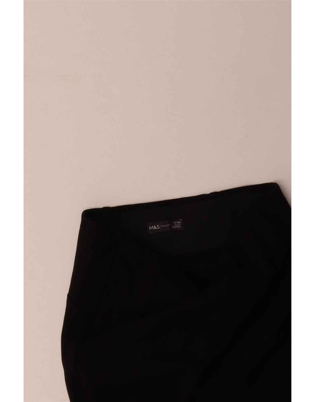 MARKS & SPENCER Leggings para mujer UK 12 Medium Black Viscosa