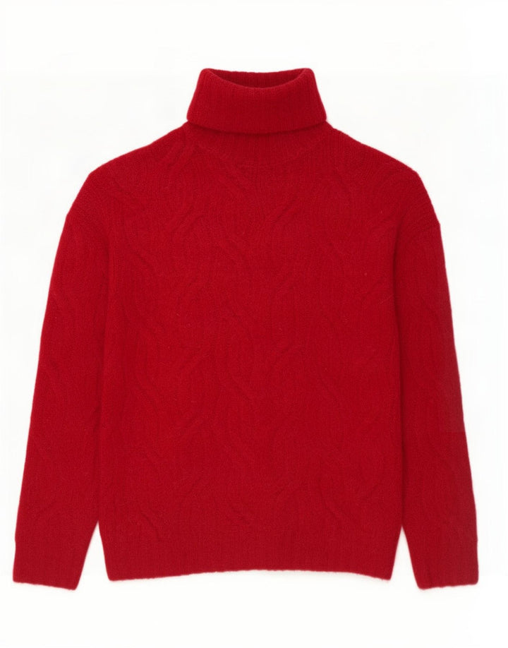Marks & Spencer Jersey extragrande con cuello vuelto para mujer UK 6 XS Rojo