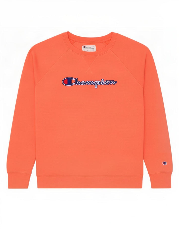 Champion Sudadera Gráfica para Mujer Jersey UK 14 Poliéster Rosa Mediano