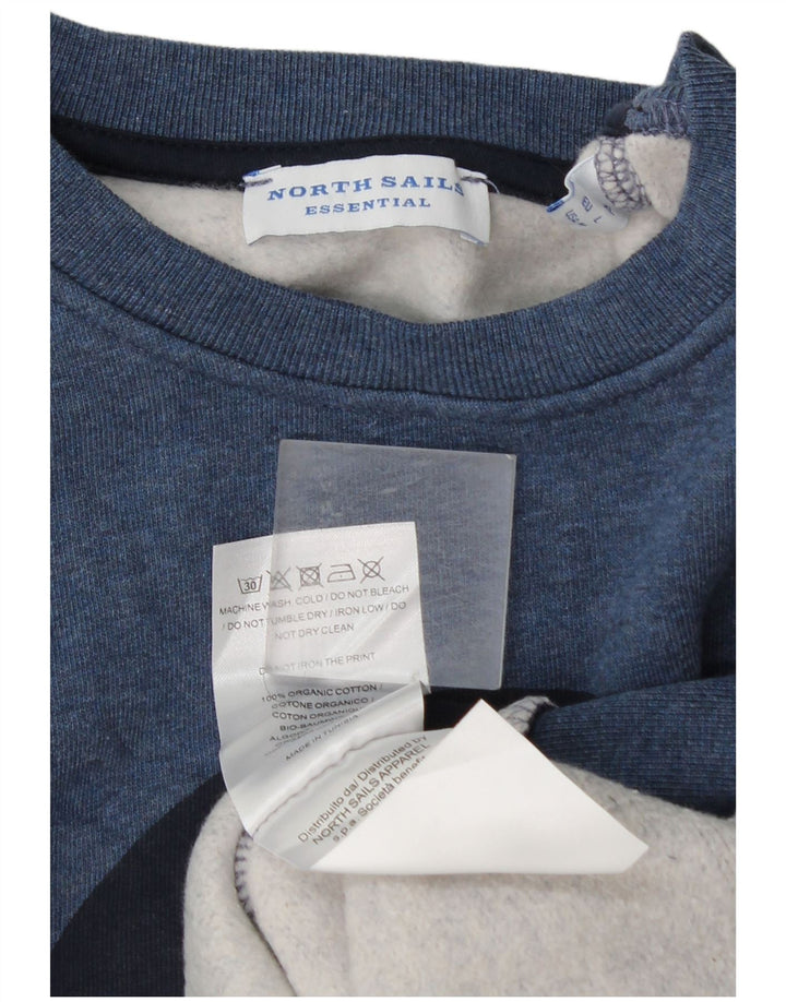 North Sails Sudadera Gráfica Para Hombre Jersey De Algodón Azul Grande
