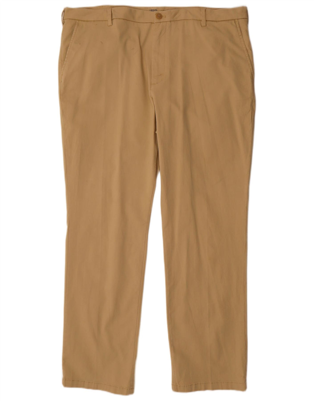 Pantalón Chino Recto Izod Hombre W40 L32 Algodón Beige