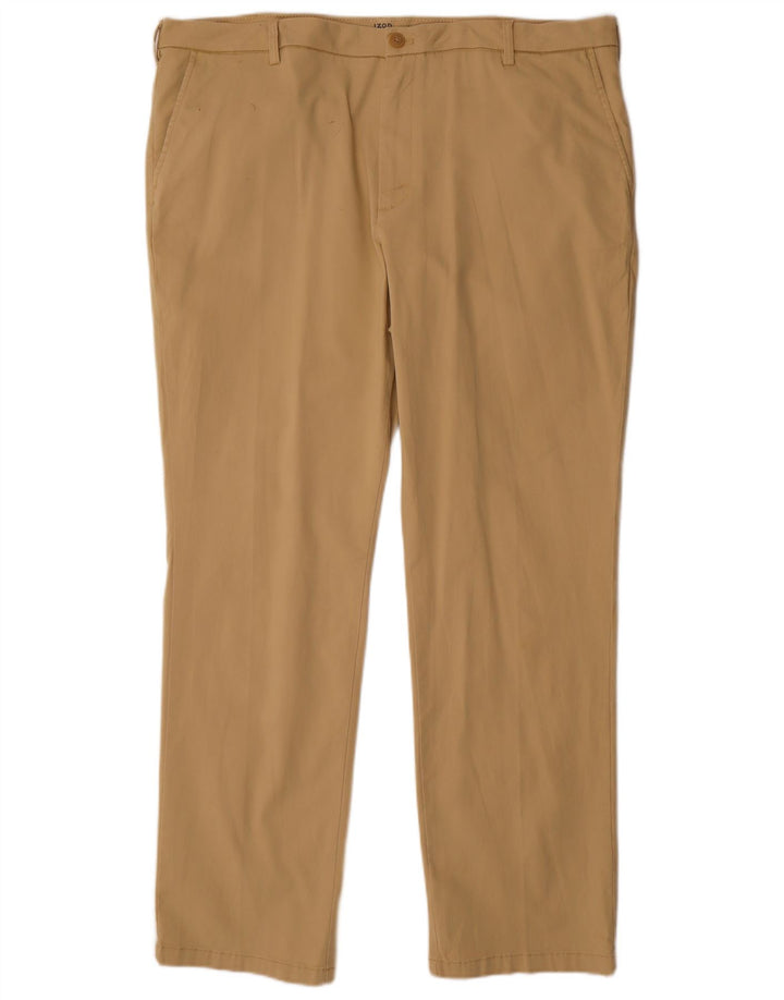 Pantalón Chino Recto Izod Hombre W40 L32 Algodón Beige