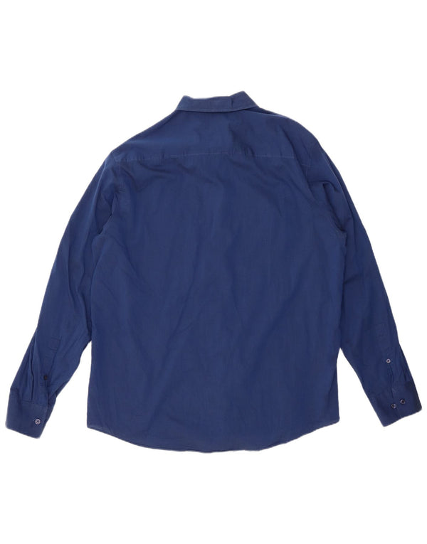 Camisa CALVIN KLEIN Hombre Grande Azul Algodón