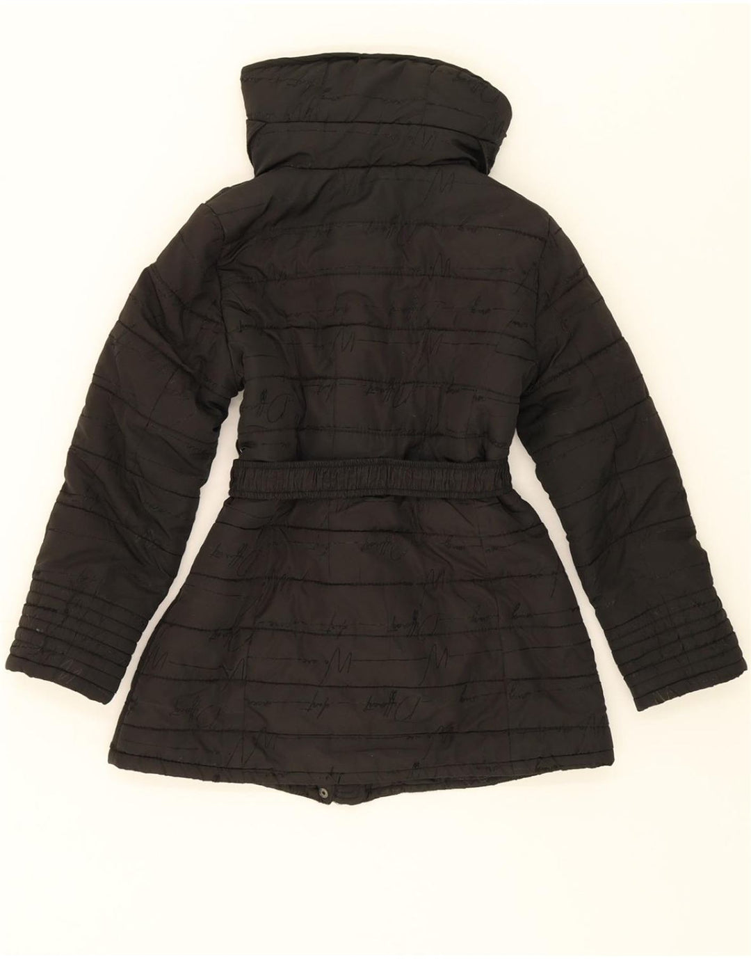 DESIGUAL Girls Padded Jacket 7-8 Years Black Vintage Desigual and Second-Hand Desigual from Messina Hembry 