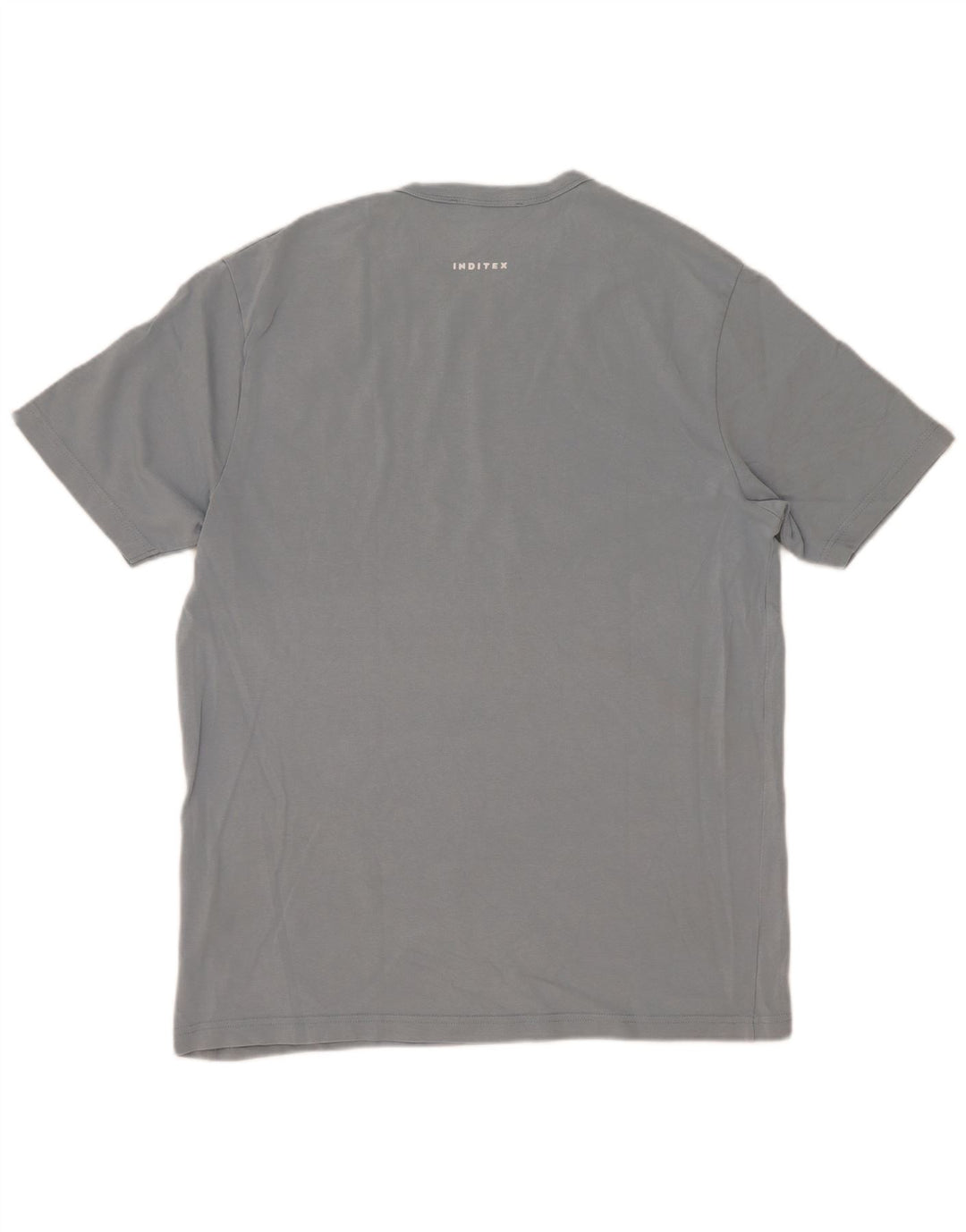 Zara Hombre Camiseta Top Grande Azul
