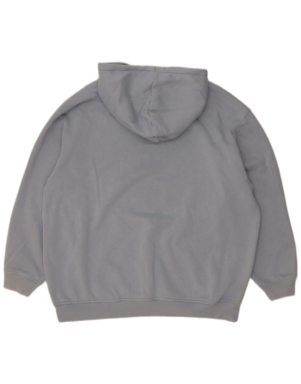 Adidas Jersey con capucha extragrande para mujer Reino Unido 12/14 Algodón azul medio