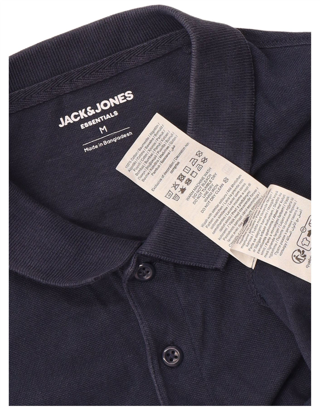 Polo Jack & Jones Hombre Algodón Azul Marino Medio