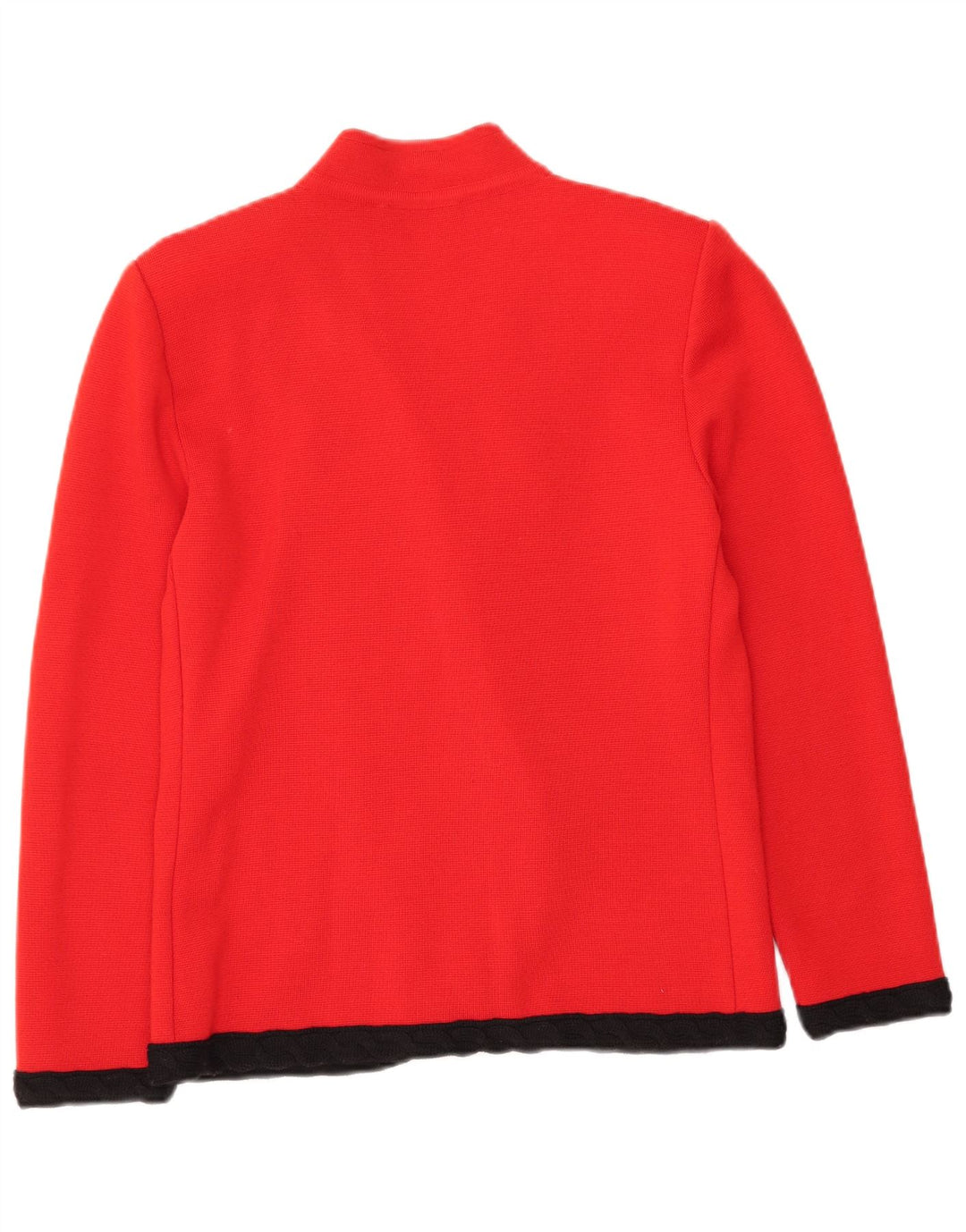Vintage mujer chaqueta blazer de doble pecho IT 42 bloque de color rojo medio