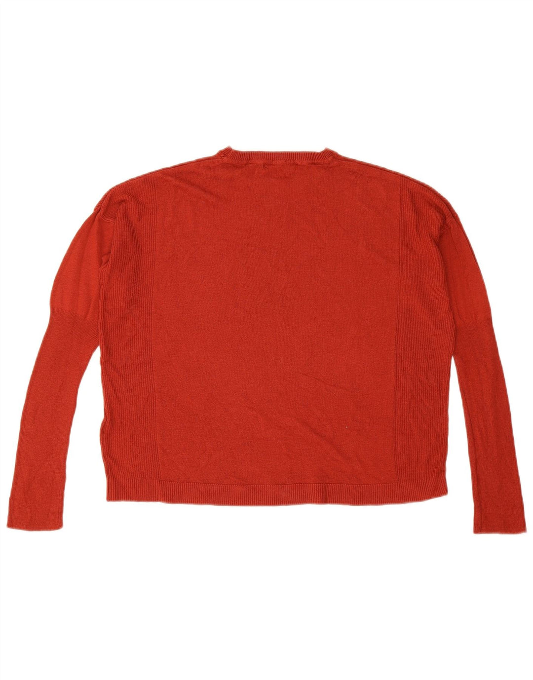 Marks & Spencer Jersey corto con cuello redondo para mujer, talla 40, talla M, color rojo