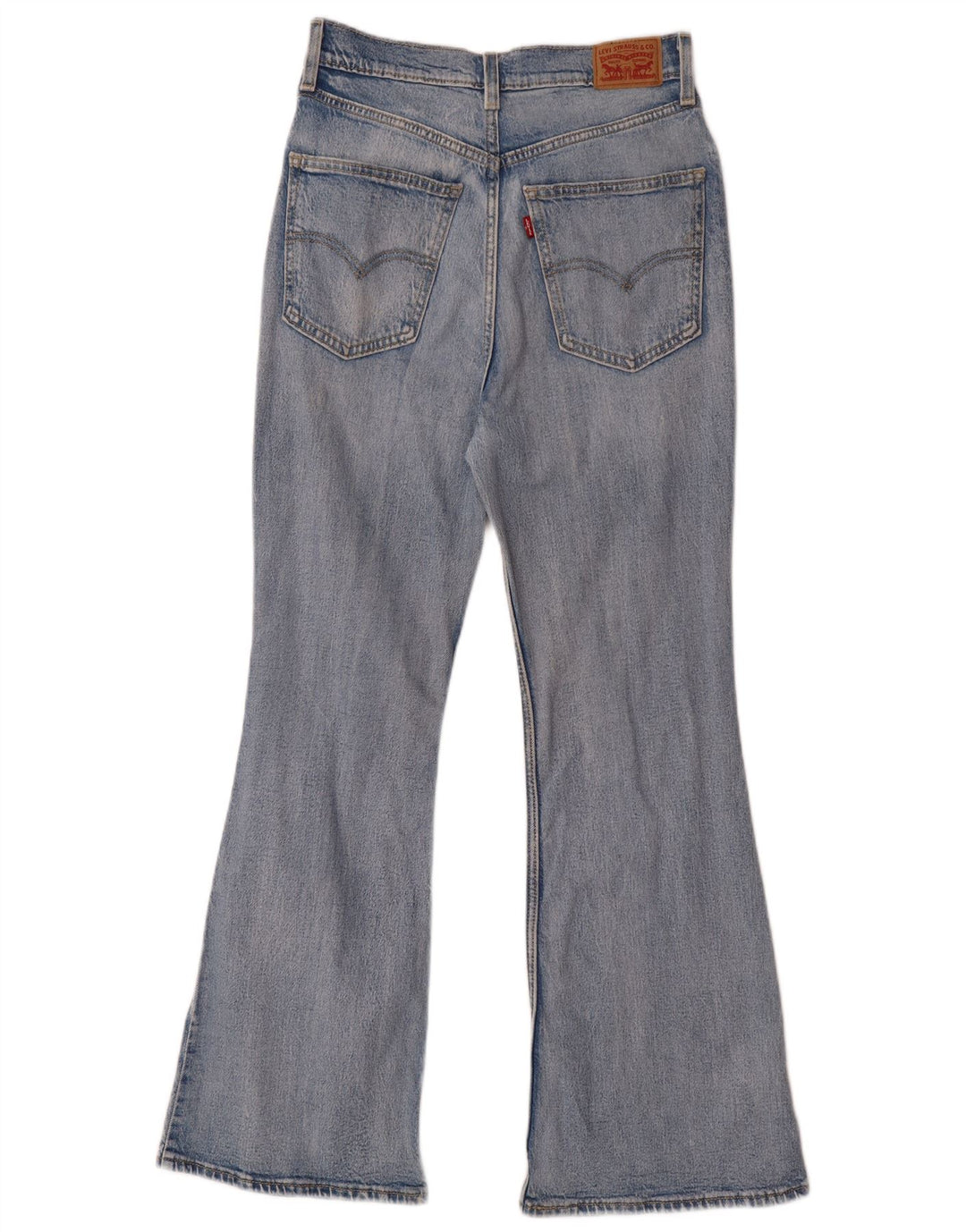 Vaqueros Acampanados Desgastados Levi's Mujer W28 L29 Algodón Azul