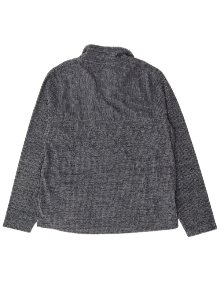 WEIRD FISH Sudadera con cuello y cremallera para hombre UK 40 XL Poliéster moteado gris