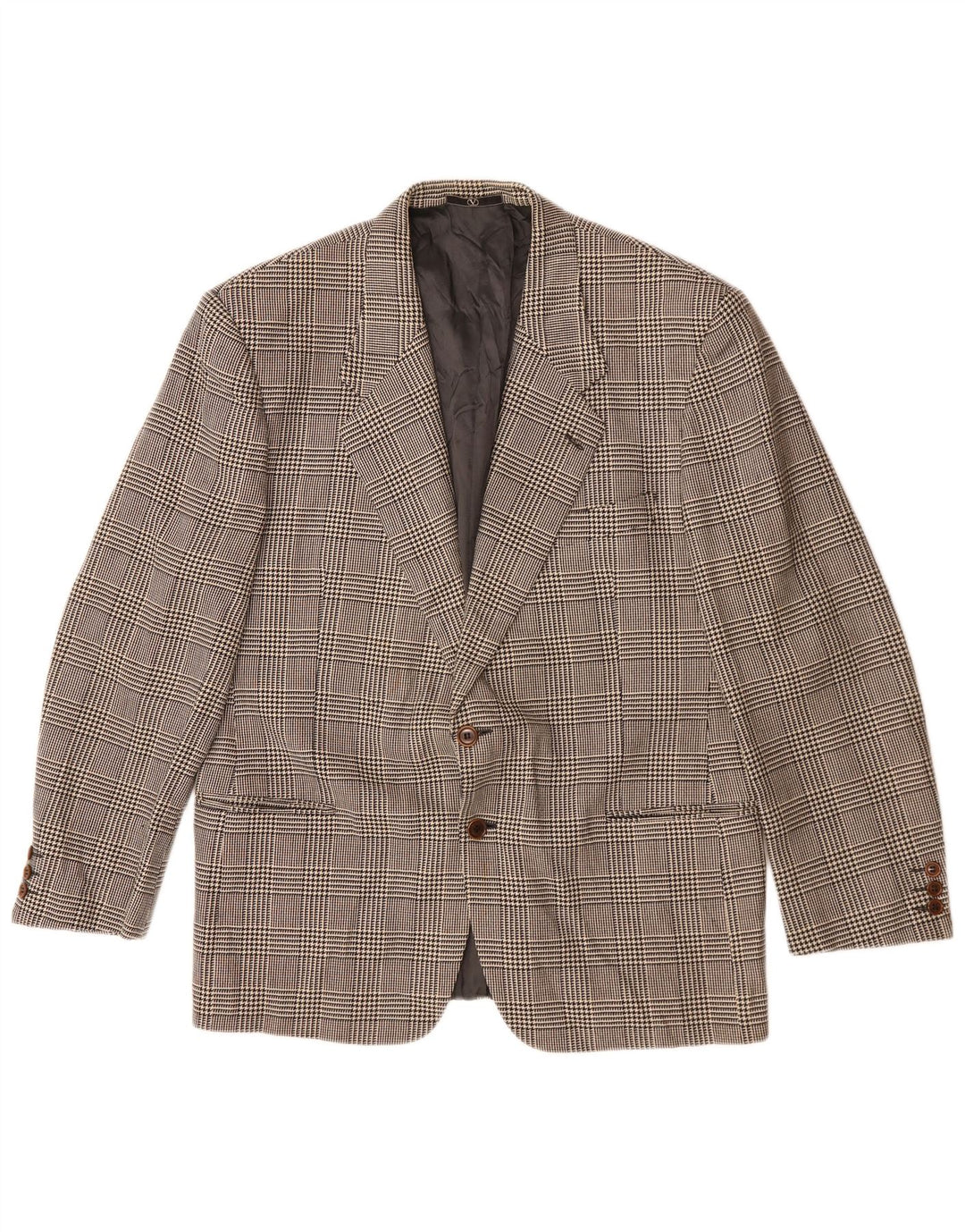 Chaqueta tipo blazer de 2 botones para hombre Valentino UK 40 Large Grey Check