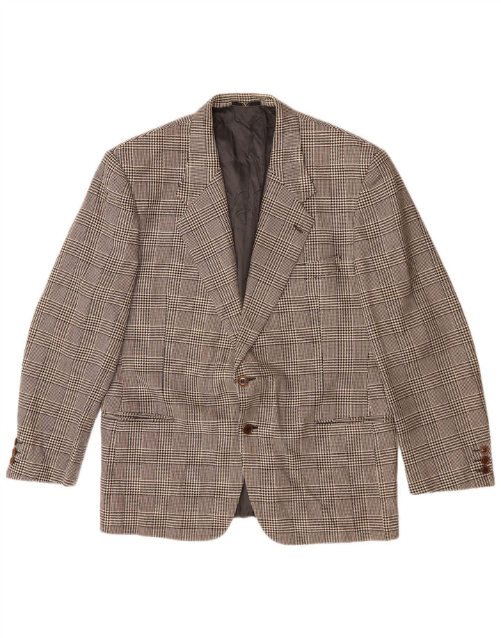 Chaqueta tipo blazer de 2 botones para hombre Valentino UK 40 Large Grey Check