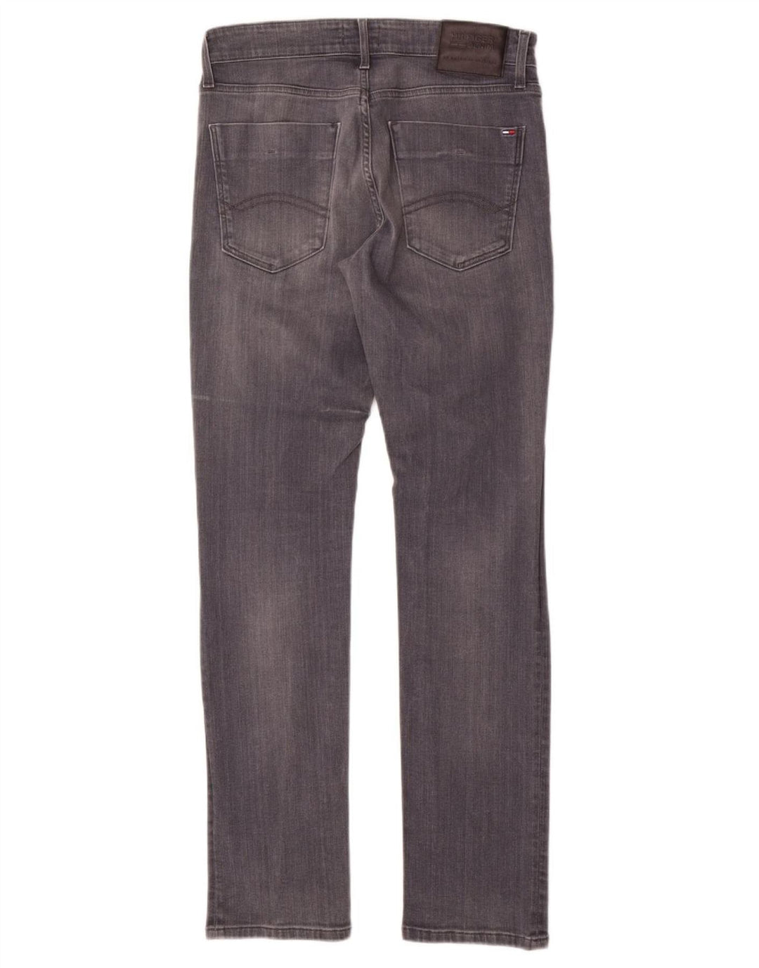 TOMMY HILFIGER Vaqueros ajustados para hombre W32 L32 Algodón gris