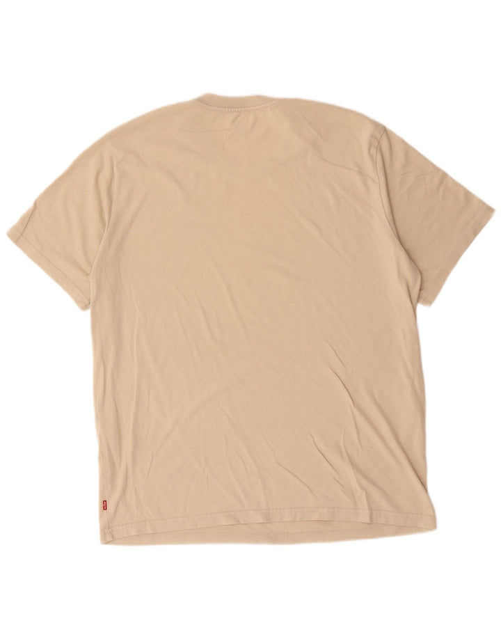 Levi's Camiseta con gráfico relajado para hombre Top de algodón beige medio