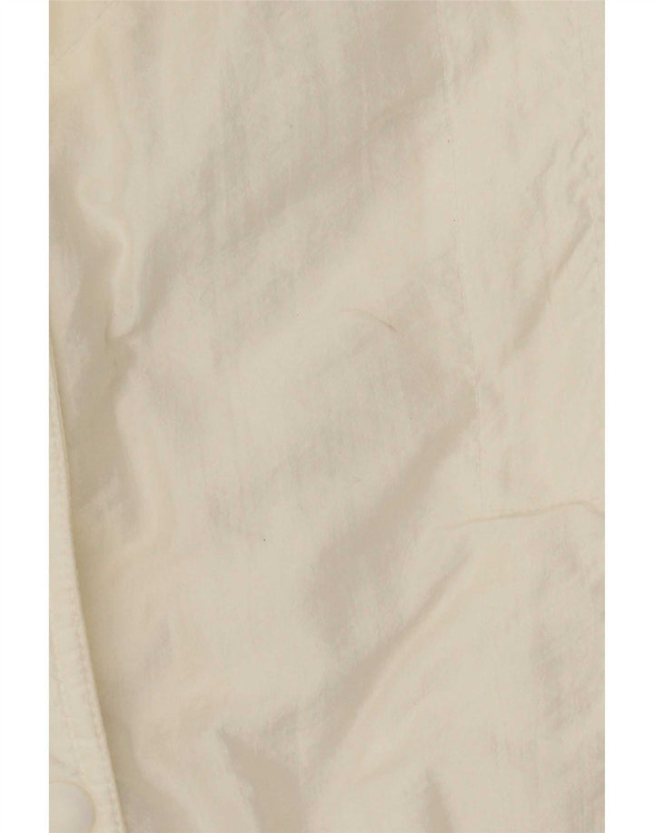 Vintage mujer bombardero chaqueta Reino Unido 14 blanco grande
