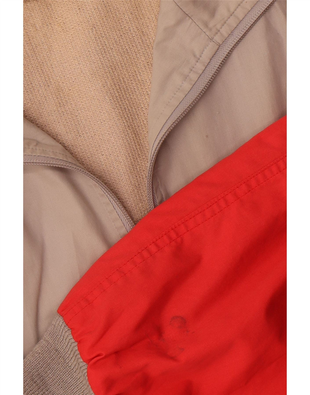 Adidas - Chaqueta de chándal para hombre IT 54 XL Beige Colorblock Poliéster